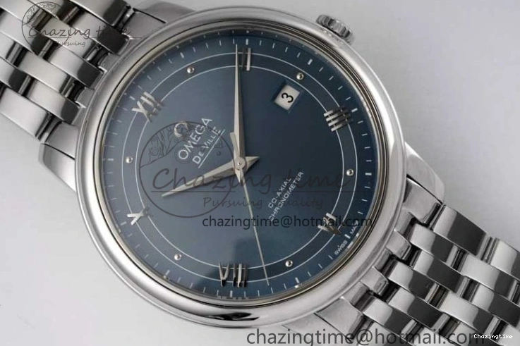 0228 De Ville SS DIWF 1:1 Best Edition Light Blue Dial SS Markers on SS Bracelet MIYOTA TopPick 7850